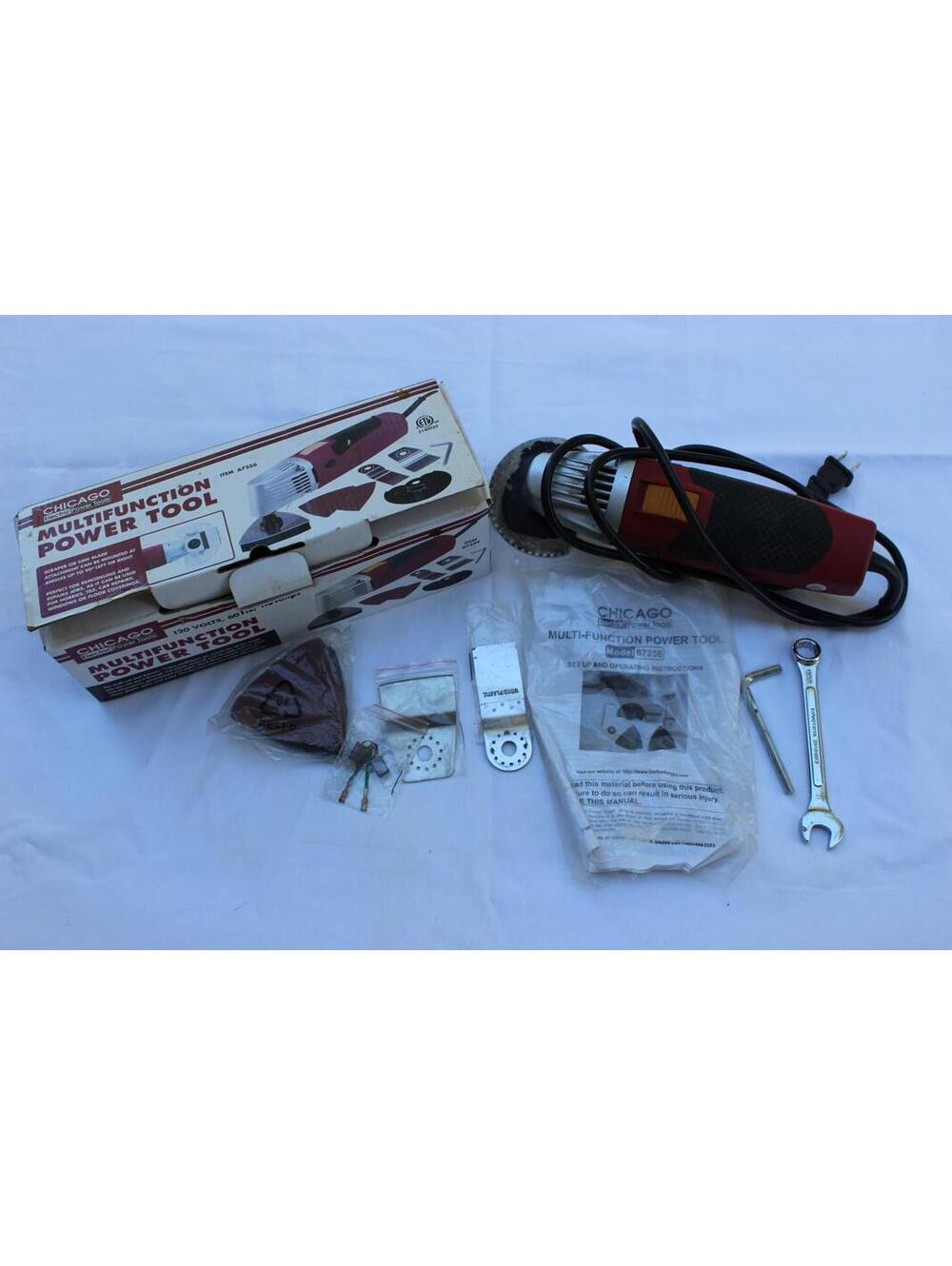 MULTIFUNCTION POWER TOOL #67256 CHICAGO ELECTRIC SCRAPER SAW BLADE IN BOX